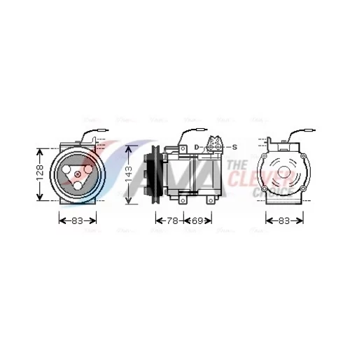 Kompresor klimatizácie AVA QUALITY COOLING HYK124