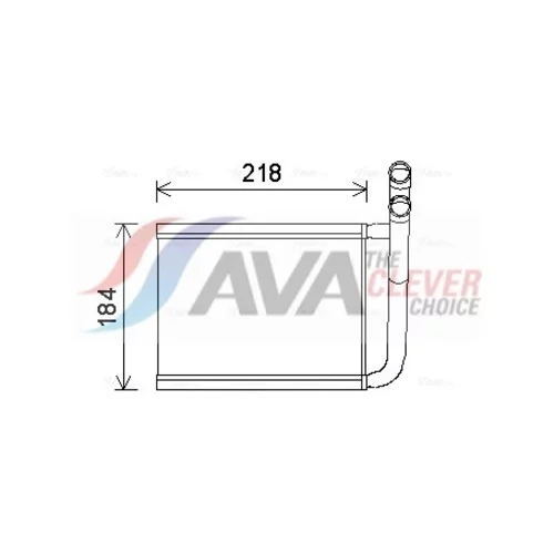 Výmenník tepla vnútorného kúrenia AVA QUALITY COOLING KA6166