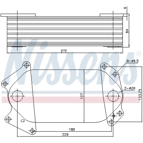 Chladič motorového oleja AVA QUALITY COOLING ME3351 - obr. 1