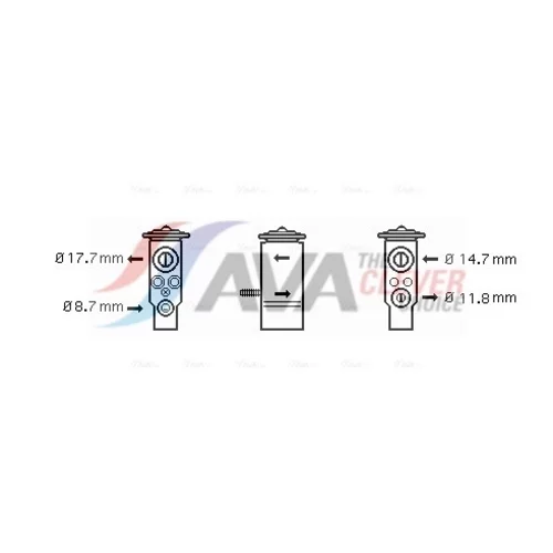 Expanzný ventil klimatizácie AVA QUALITY COOLING MS1111