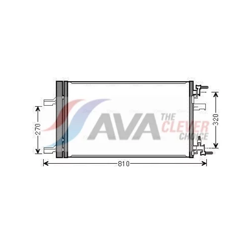 Kondenzátor klimatizácie AVA QUALITY COOLING OLA5499D