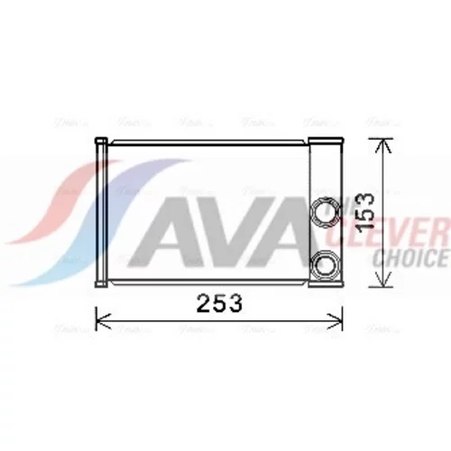 Výmenník tepla vnútorného kúrenia AVA QUALITY COOLING OLA6680