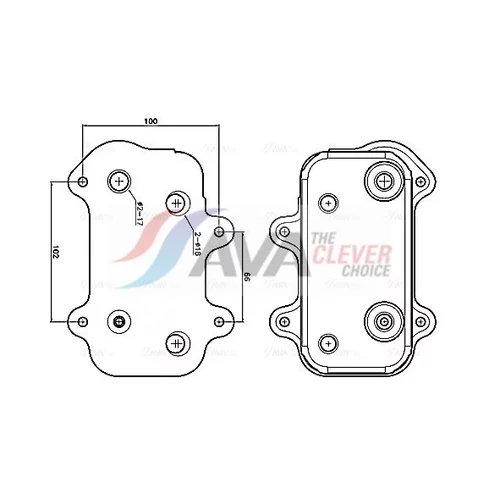 Chladič motorového oleja AVA QUALITY COOLING PR3102