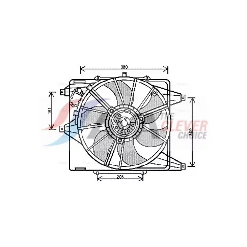 Ventilátor chladenia motora AVA QUALITY COOLING RT7541