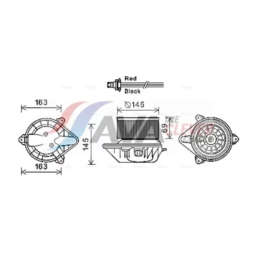 Vnútorný ventilátor AVA QUALITY COOLING RT8583