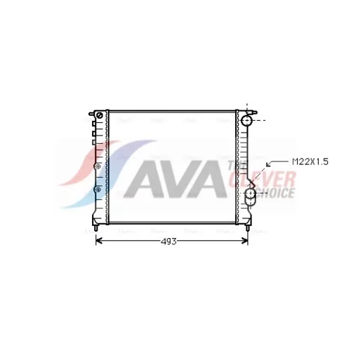 Chladič motora AVA QUALITY COOLING RTA2133