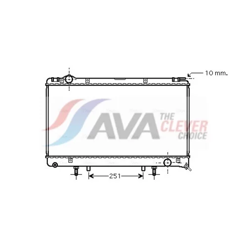 Chladič motora AVA QUALITY COOLING TO2314