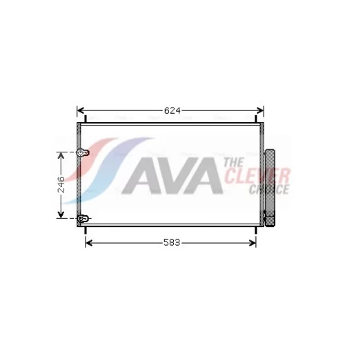 Kondenzátor klimatizácie AVA QUALITY COOLING TOA5405D