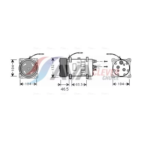 Kompresor klimatizácie AVA QUALITY COOLING VLAK026