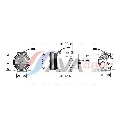 Kompresor klimatizácie AVA QUALITY COOLING VLK030