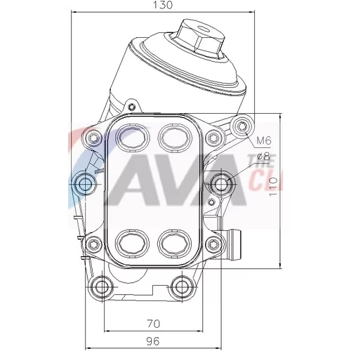 Chladič motorového oleja AVA QUALITY COOLING VN3467H