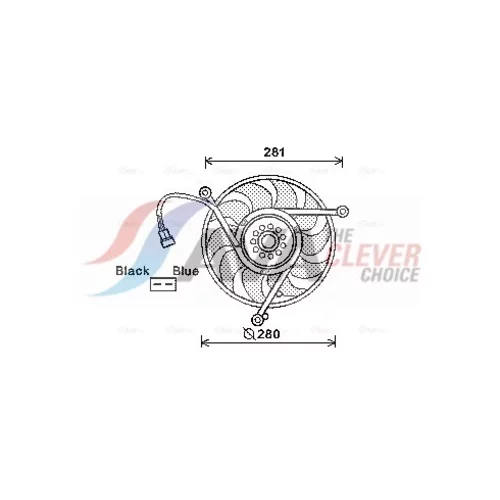 Ventilátor chladenia motora AVA QUALITY COOLING VN7531