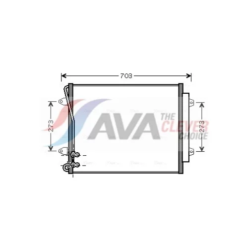 Kondenzátor klimatizácie AVA QUALITY COOLING VNA5226D