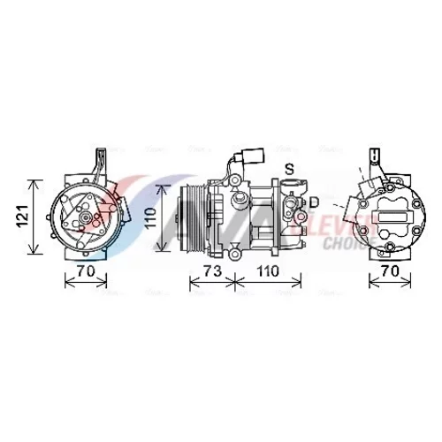 Kompresor klimatizácie AVA QUALITY COOLING VNAK375