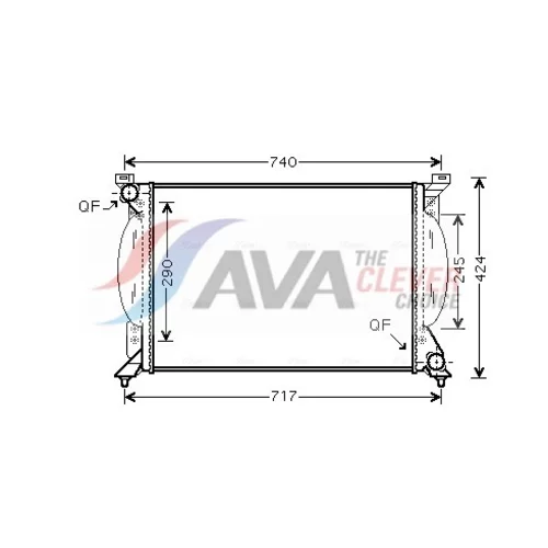 Chladič motora AVA QUALITY COOLING AI2203