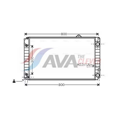 Chladič motora AVA QUALITY COOLING AIA2099