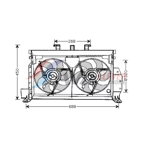 Ventilátor chladenia motora AVA QUALITY COOLING CN7521