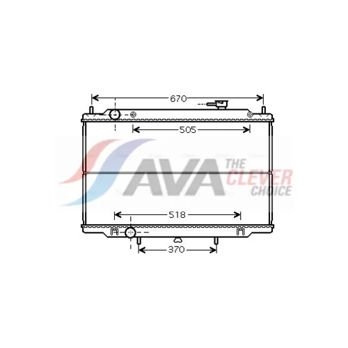 Chladič motora AVA QUALITY COOLING DN2302