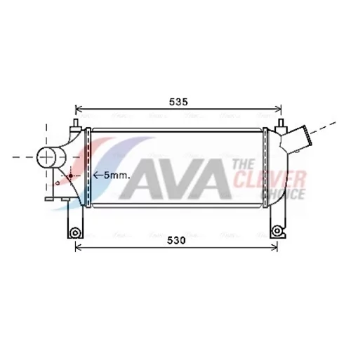 Chladič plniaceho vzduchu AVA QUALITY COOLING DNA4339