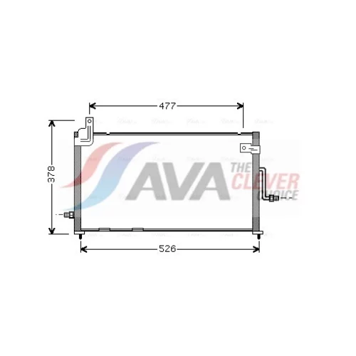 Kondenzátor klimatizácie AVA QUALITY COOLING DW5044