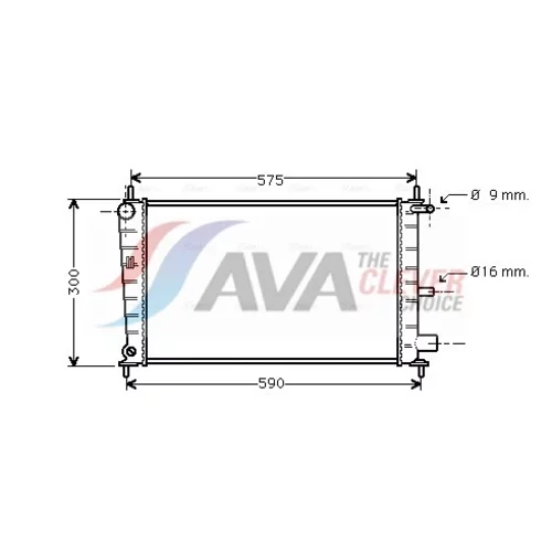 Chladič motora AVA QUALITY COOLING FDA2217