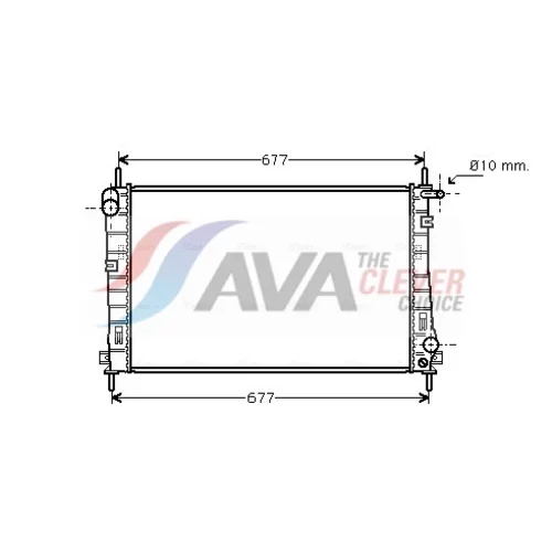 Chladič motora AVA QUALITY COOLING FDA2336