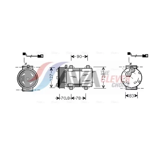 Kompresor klimatizácie AVA QUALITY COOLING FDAK281