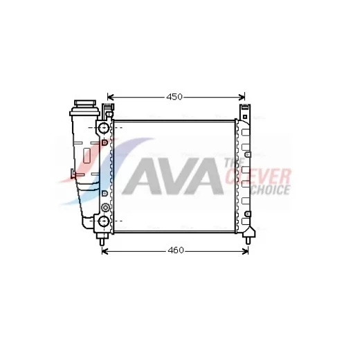 Chladič motora AVA QUALITY COOLING FT2039