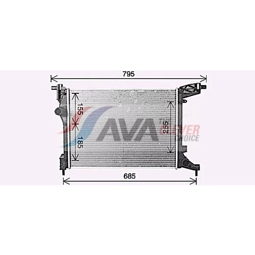 Chladič motora AVA QUALITY COOLING FT2470 - obr. 1