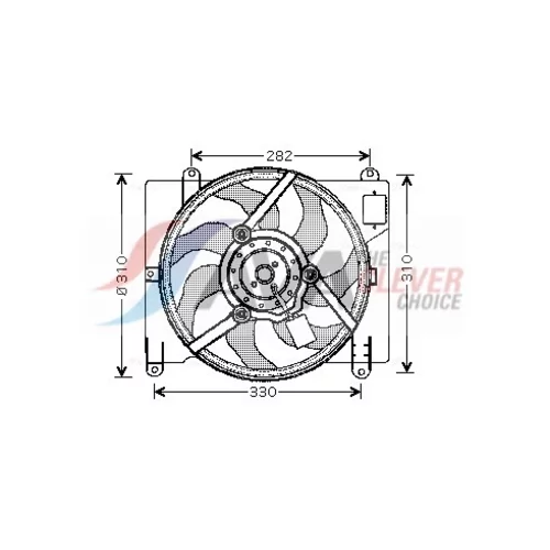 Ventilátor chladenia motora AVA QUALITY COOLING FT7504