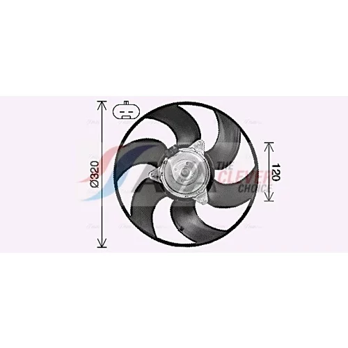 Ventilátor chladenia motora AVA QUALITY COOLING FT7619