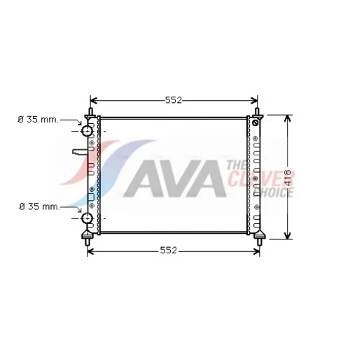 Chladič motora AVA QUALITY COOLING FTA2229