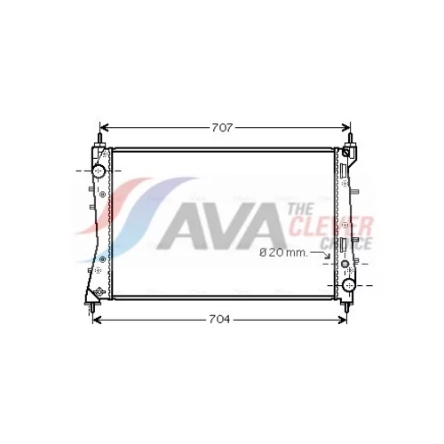 Chladič motora AVA QUALITY COOLING FTA2359