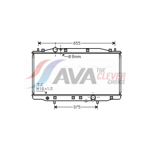 Chladič motora AVA QUALITY COOLING HD2218