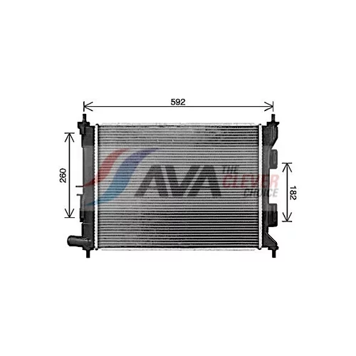 Chladič motora AVA QUALITY COOLING HY2494