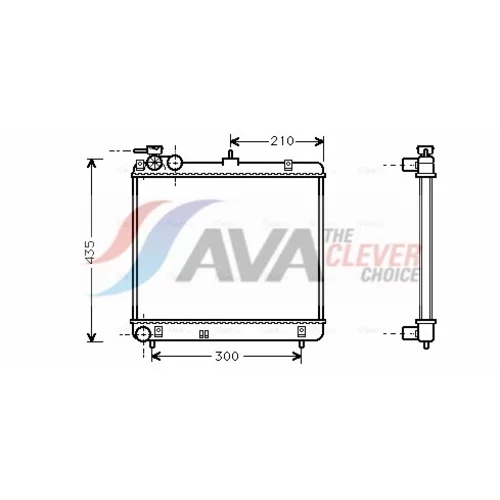 Chladič motora AVA QUALITY COOLING HYA2051