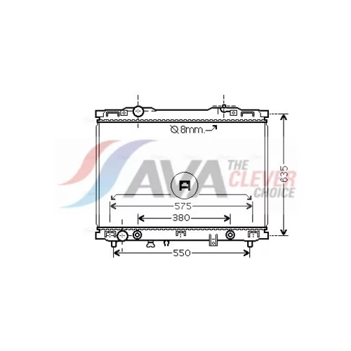 Chladič motora AVA QUALITY COOLING KAA2057