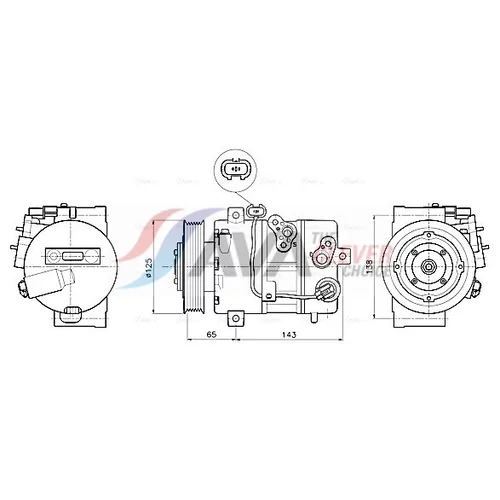 Kompresor klimatizácie AVA QUALITY COOLING KAAK345