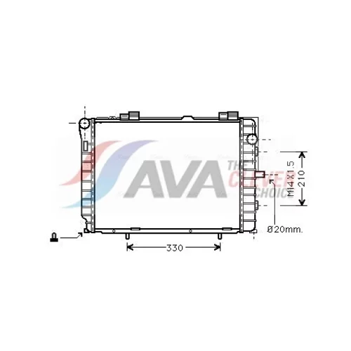 Chladič motora AVA QUALITY COOLING MS2229