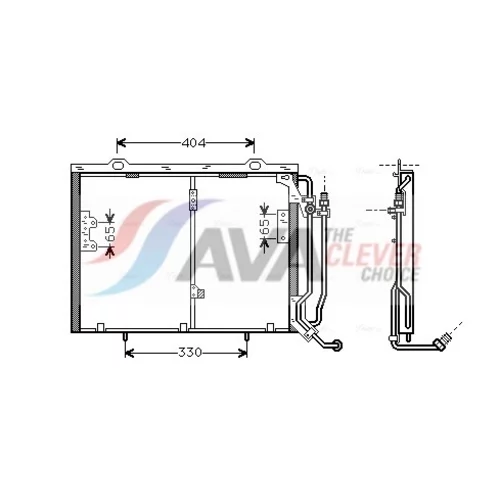 Kondenzátor klimatizácie AVA QUALITY COOLING MSA5245