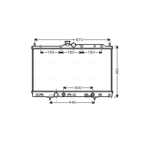 Chladič motora AVA QUALITY COOLING MT2230