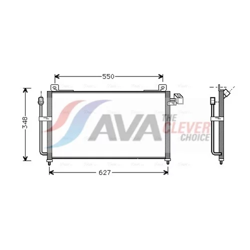 Kondenzátor klimatizácie AVA QUALITY COOLING MZ5141