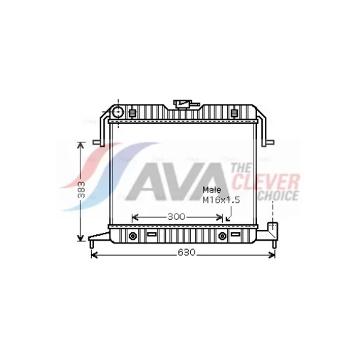 Chladič motora AVA QUALITY COOLING OL2085