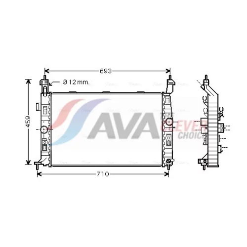 Chladič motora AVA QUALITY COOLING OL2345