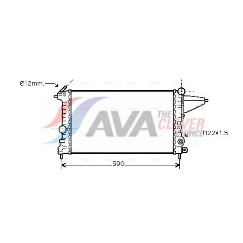 Chladič motora AVA QUALITY COOLING OLA2161