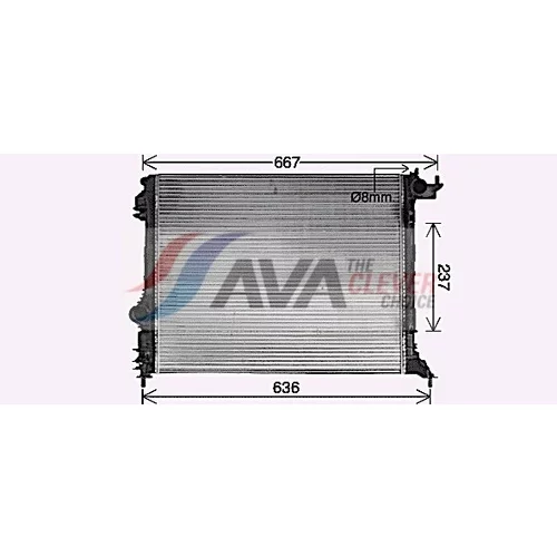 Chladič motora AVA QUALITY COOLING RT2645 - obr. 1