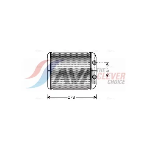 Výmenník tepla vnútorného kúrenia AVA QUALITY COOLING RT6343