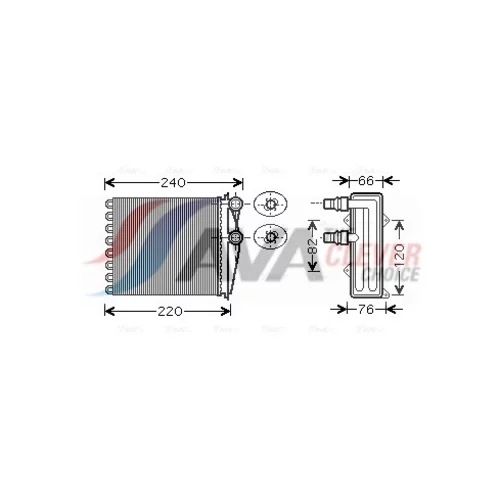 Výmenník tepla vnútorného kúrenia AVA QUALITY COOLING RT6380