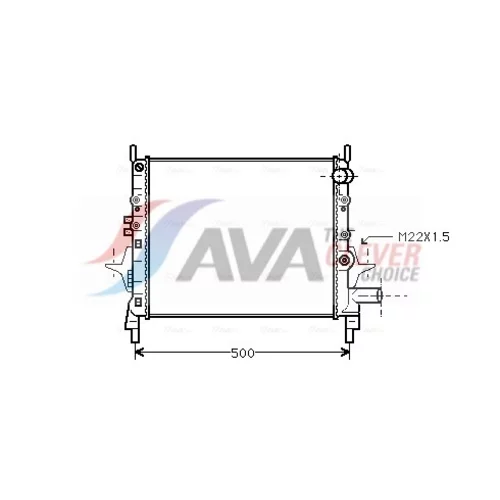 Chladič motora AVA QUALITY COOLING RTA2206