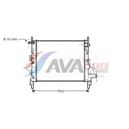 Chladič motora AVA QUALITY COOLING RTA2217